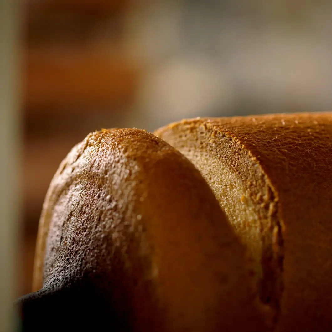 焼きたてのバウムクーヘン